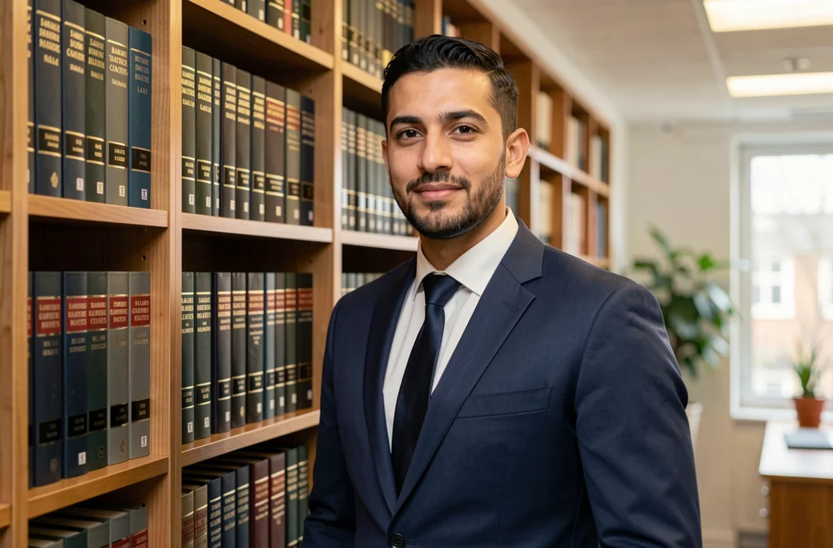 Maître Eizer Souidi avocat d'affaires inscrit au barreau des Hauts-de-Seine dans son bureau