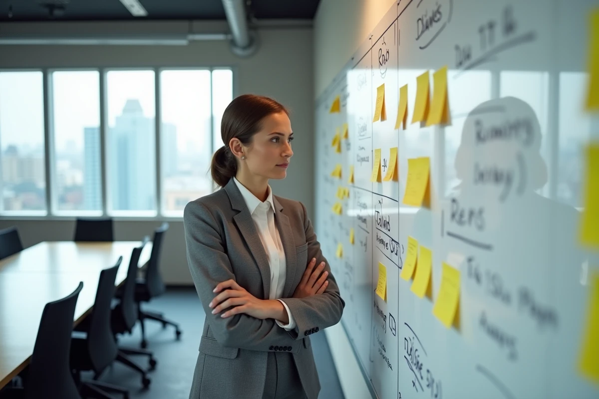 Stratège digitale évaluant les métriques de performance d'une campagne d'articles sponsorisés